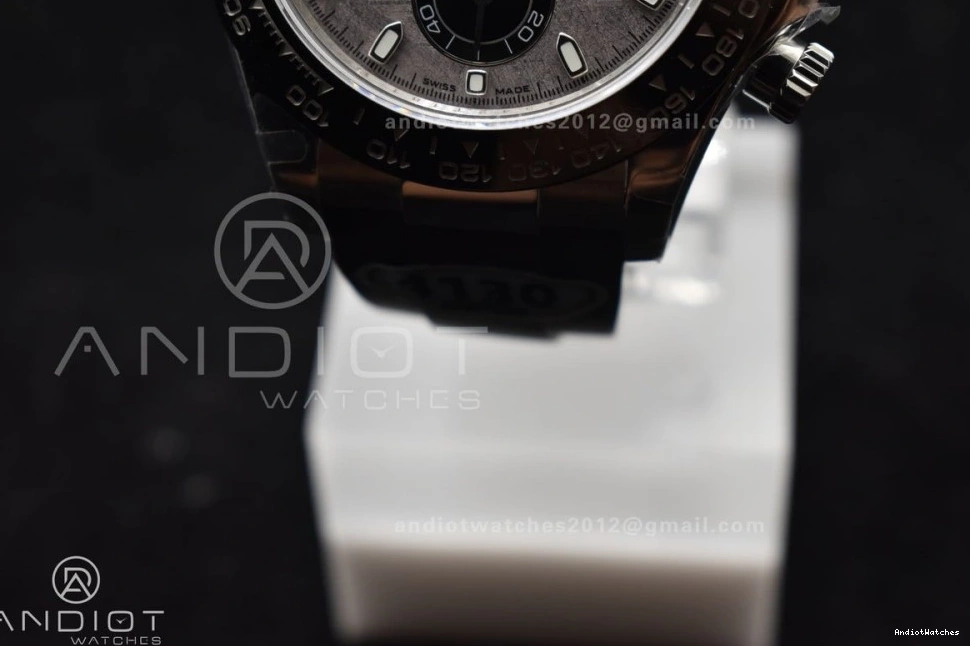 Dial 1:1 Strap Best Edition Unisex 116519 Oysterflex QF SA Gray on 788 Daytona Rubber 0211